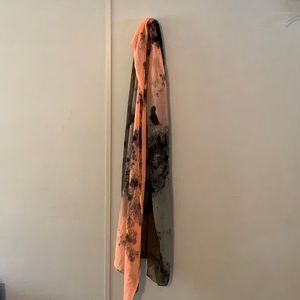Peach, Brown, & Black Scarf